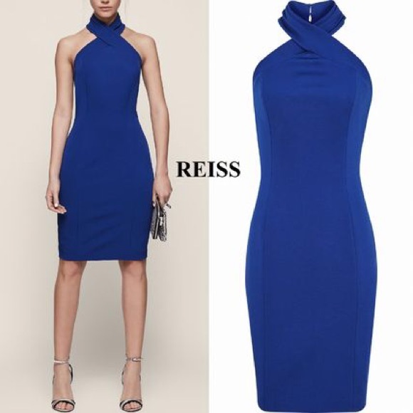 reiss halter neck dress